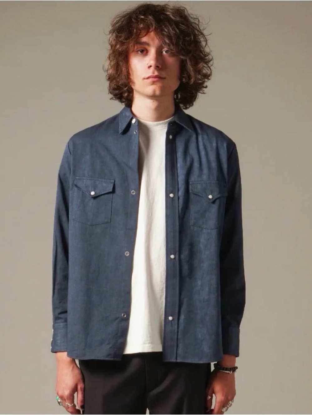 🆕One Of These Days Western Shirt Navy DOTDSS22-WSN